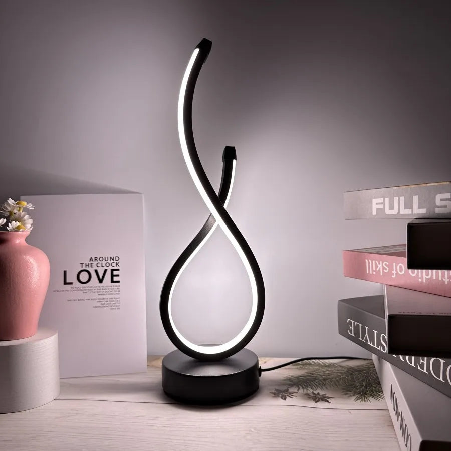 LED Table Lamp Bedroom Nightlight Creative Restaurant Coffee Shop Luminescent Decorative Table Lamp